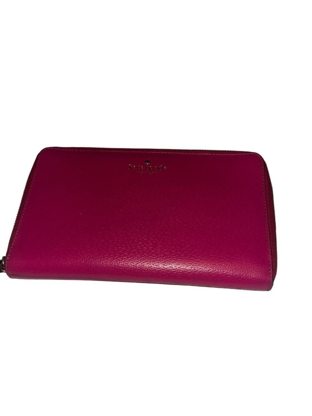 Kate Spade Fuchsia Zip Around Wallet - Picture 8 of 9